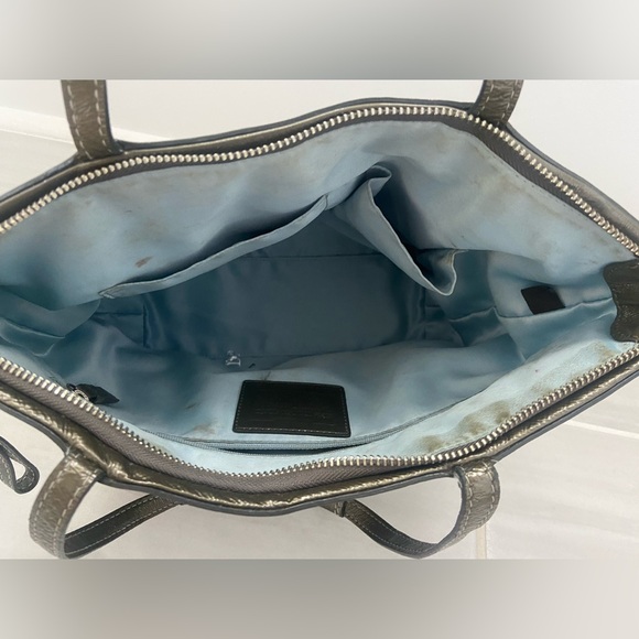 Olive Green Leather Coach purse - Picture 2 of 5